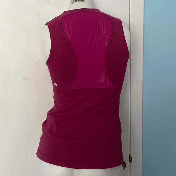 LULULEMON Front Zipper Mock-Neck Workout Training Tank Top size 6 - Picture 4 of 5